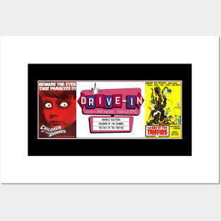 Drive-In Double Feature - Children of the Damned & Day of the Triffids Posters and Art